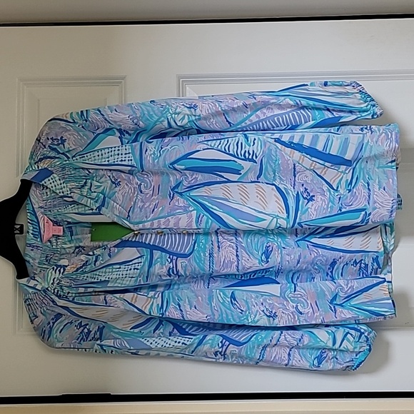 Lilly Pulitzer Tops - Lilly Pulitzer Elsa Silk Top in Light Lilac Verbena Aboat Time